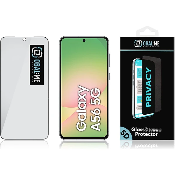 OBAL:ME Privacy 5D tvrzené sklo Samsung Galaxy A36/A56 5G černé - Ochranné folie a skla - Obrázek aad0abf5d78647e1874fe758bb35ddb1