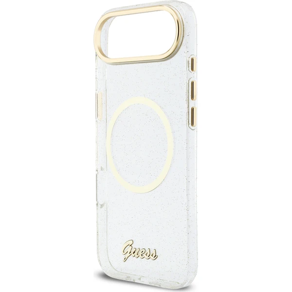 Guess IML Glitter Script Strap MagSafe kryt iPhone Air čirý - Pouzdra - Obrázek aae05120d27149b2830a65f2515598d0
