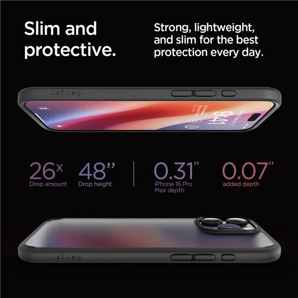 Spigen Ultra Hybrid kryt iPhone 16 Pro Max frost black - Pouzdra - Obrázek ab070275f1974e21b82336992629ed02