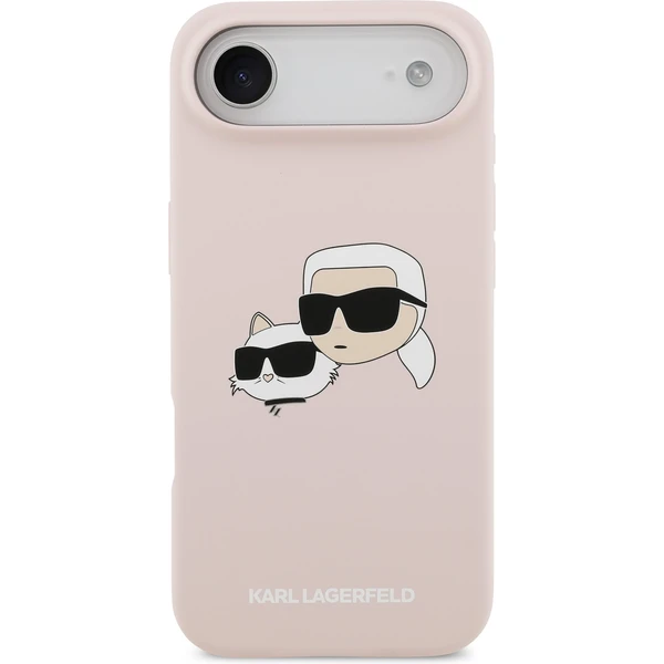 Karl Lagerfeld Liquid Silicone Double Heads MagSafe kryt iPhone Air růžový - Pouzdra - Obrázek ab07c52d15ca4790bbe3585df36c4ca1
