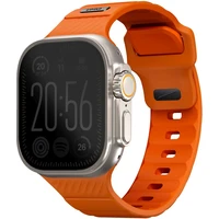 UNIQ Stride FKM Rubber voděodolný řemínek Apple Watch 49/45/44/42mm oranžový - Řemínky