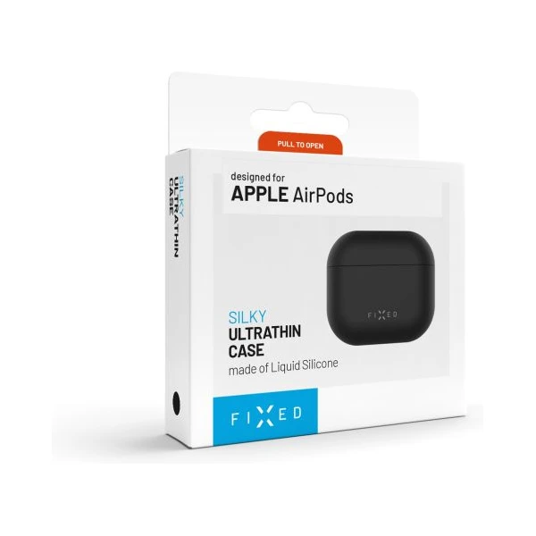 FIXED Silky silikonové pouzdro pro Apple AirPods 4 černé - Pouzdra - Obrázek ab1efc32fe3145e2b3c2365001b60fbc