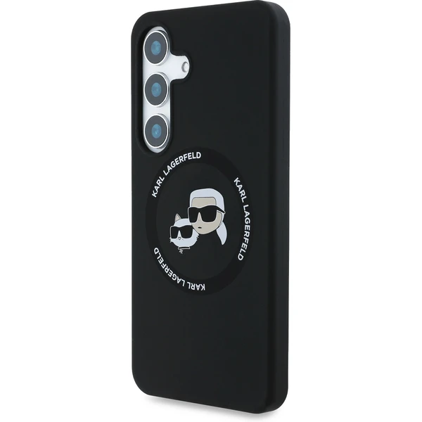 Karl Lagerfeld Liquid Silicone K&CH Heads MagSafe kryt Samsung Galaxy S25 černý - Pouzdra - Obrázek ab2326f981964d3f9dcc56b3fb43635e