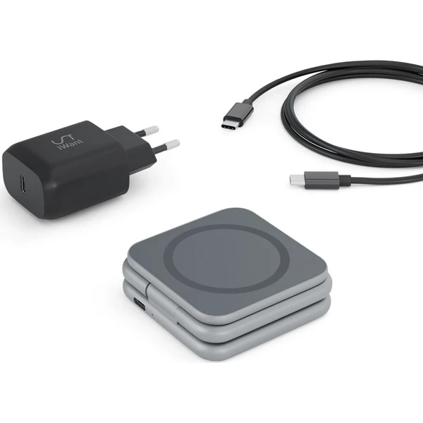 iWant Mag+ Foldable 3v1 bezdrátová MagSafe nabíječka vesmírně šedá - Nabíječky - Obrázek ab2329fb4ace4ecebe0533e9f4d9b601