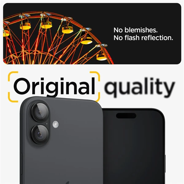 Spigen Glass tR EZ Fit Optik Pro sada skel iPhone 17/16/16 Plus černá (2-pack) - Ochranné folie a skla - Obrázek ab2aecf326254fac8e7f1e6d35d61416