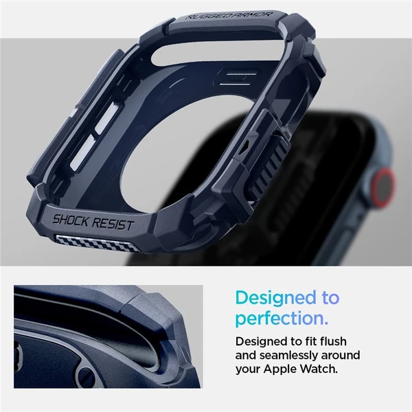 Spigen Rugged Armor kryt pro Apple Watch 10/11 (46mm) námořně modrý - Pouzdra - Obrázek ab4473fc6cd540978c078c07fd9e68c8