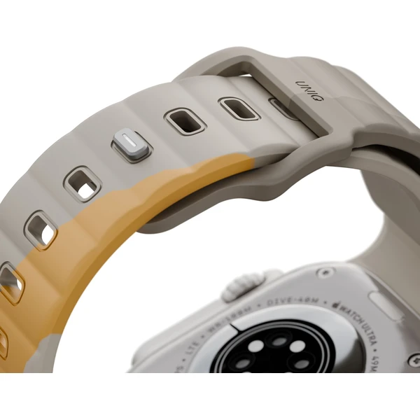UNIQ Stride DE FKM řemínek pro Apple Watch 49/46/45/44mm béžový/žlutý - Řemínky - Obrázek ab6e32a366b6477091c261f603a63e0d