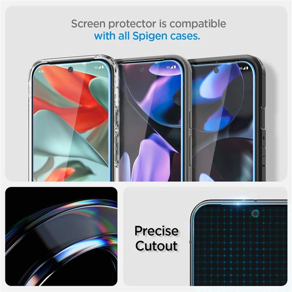 Spigen Glass tR EZ Fit 2 Pack tvrzené sklo Google Pixel 9 Pro/Pixel 9 čiré - Ochranné folie a skla - Obrázek ab79a04c24884fa4945a795cdbf089eb