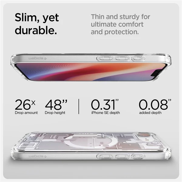 Spigen Ultra Hybrid MagSafe kryt iPhone 17e/16e zero one white - Pouzdra - Obrázek ab81df7f2c4d42daa1b7909a0cf8e6cf