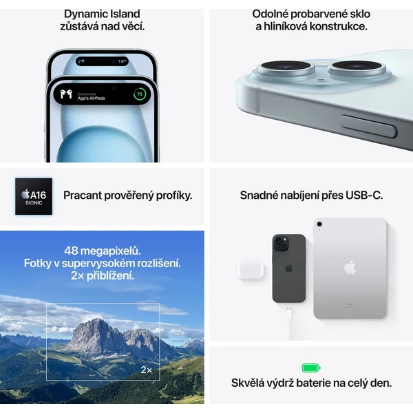 Apple iPhone 15 128GB černý - Mobilní telefony - Obrázek ab999583ee834603901bb3de60426228