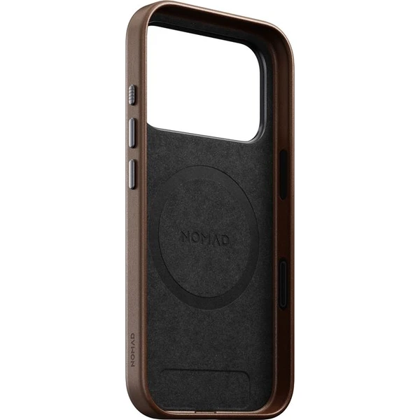 Nomad Traditional Leather Case MagSafe kožený kryt iPhone 17 Pro Brown - Pouzdra - Obrázek abae65f122ca427e8dd602479ff49c93