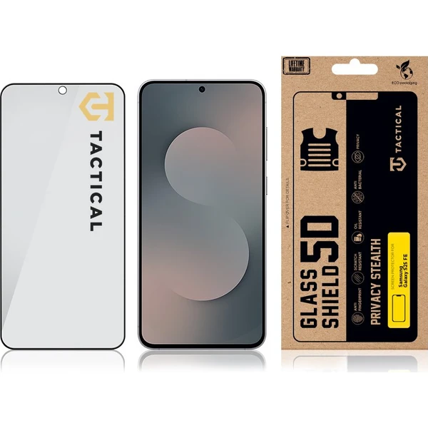 Tactical Glass Shield Privacy Stealth 5D sklo Samsung Galaxy S25 FE černé - Ochranné folie a skla - Obrázek abc62961be714c13837ce10d7b1df955