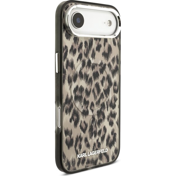 Karl Lagerfeld IML Leopard MagSafe Zadní Kryt pro iPhone Air hnědý - Pouzdra - Obrázek abcb6af1777e4fb58eb99ee44ce4c9bb