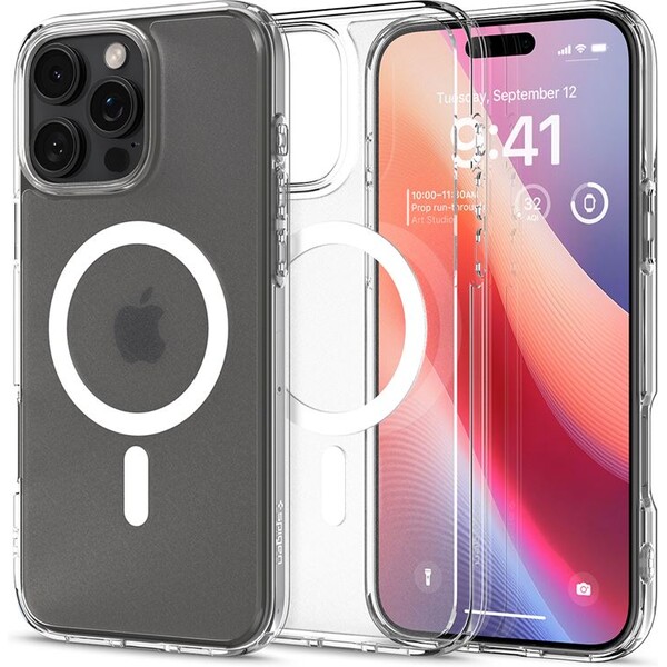 Spigen Ultra Hybrid MagSafe kryt iPhone 16 Pro Max frost clear