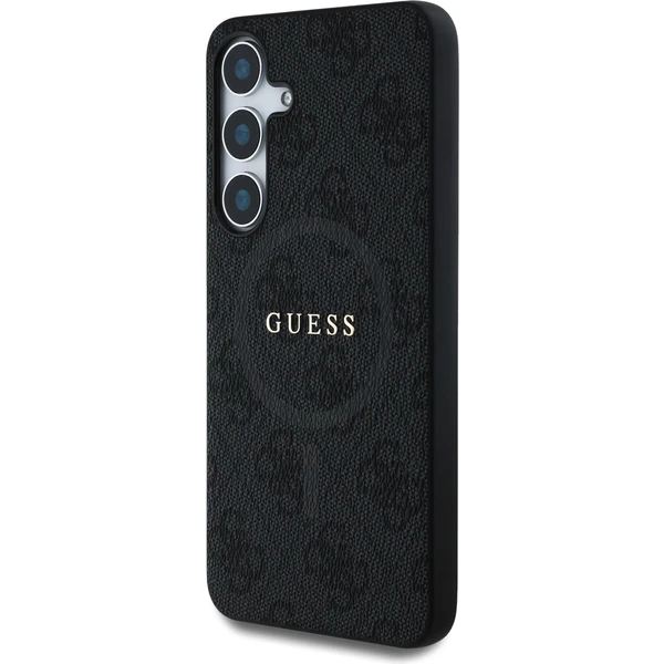 Guess PU Leather 4G Colored Ring MagSafe kryt Samsung Galaxy S25 černý - Pouzdra - Obrázek ac142a85c12f4cd79c40c872196510ad