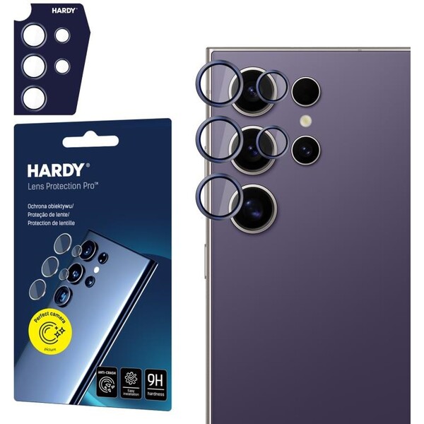 3mk Hardy Lens Protection Pro skla na fotoaparát Samsung Galaxy S24 Ultra fialová