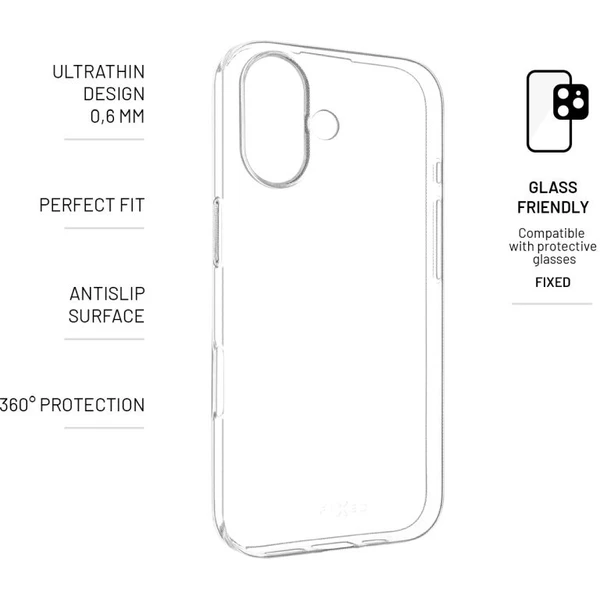 FIXED Story Slim TPU kryt Apple iPhone 17, 0,6 mm čirý - Pouzdra - Obrázek ac94ea50d6414dae801fdbefbb2492b2