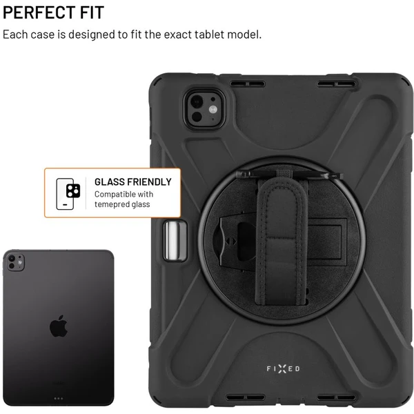 FIXED Rugged Tab Case odolné pouzdro se stojánkem iPad Pro 11" (2025) černé - Pouzdra - Obrázek acb49684d3d445d2a1171ed93d0ad867