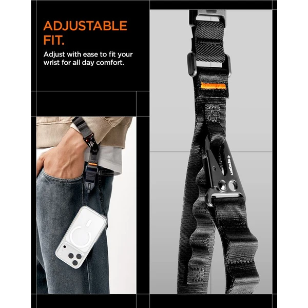 Spigen Universal Wrist Lanyard Strap DA30S univerzální popruh černý - Popruhy a crossbody - Obrázek acc710e2fd974a6d9ef45d171f0967b7