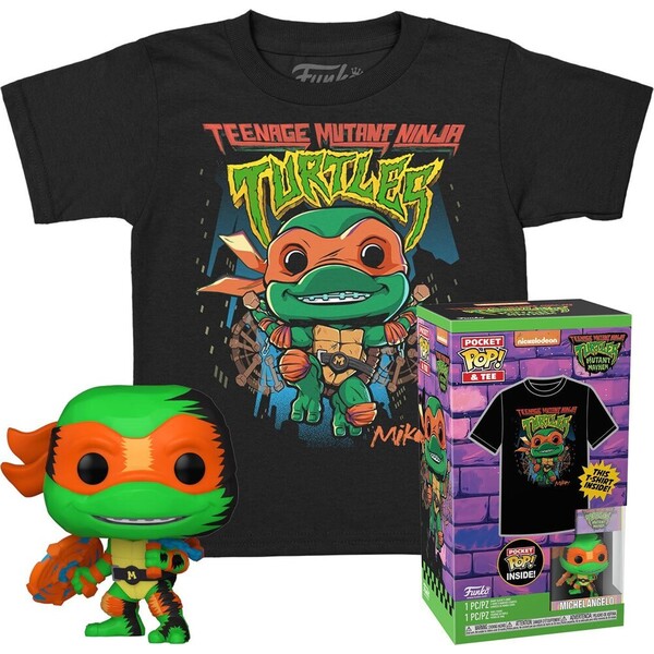 Funko Pocket POP! & Tee: TMNT- Michelangelo S