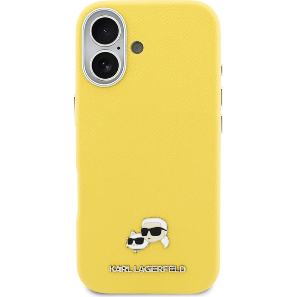 Karl Lagerfeld PU Karl and Choupette Heads Pins MagSafe kryt iPhone 17 žlutý - Pouzdra - Obrázek acdcf59a5cf845cba25f6d45a40b0435