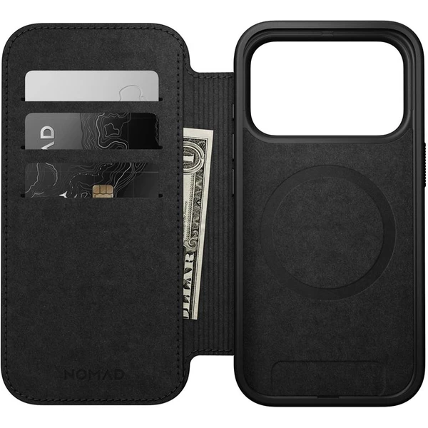 Nomad Modern Leather Folio MagSafe kožené pouzdro iPhone 17 Pro Black - Pouzdra - Obrázek ace73258c9024a10b31e4f9691b57755