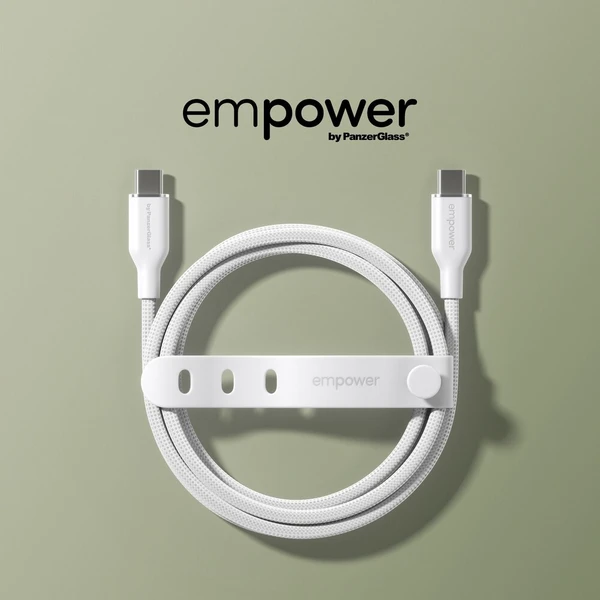 PanzerGlass USB-C/USB-C napájecí kabel 60W 1,2m bílý - Kabely a redukce - Obrázek ad1d3c3c3e484d25a3050bd2f95b2dfc