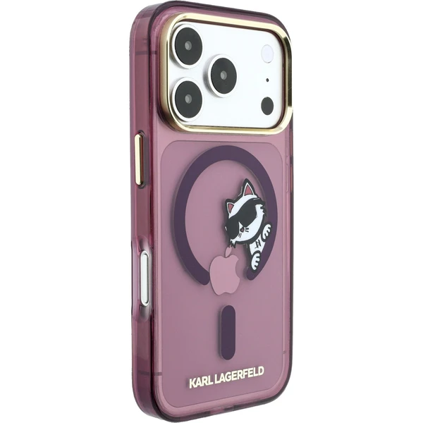 Karl Lagerfeld IML Choupette Peekaboo Magsafe kryt iPhone 18 Pro Max vínový - Pouzdra - Obrázek ad1ebc5b477e48608d222e5b4877d541