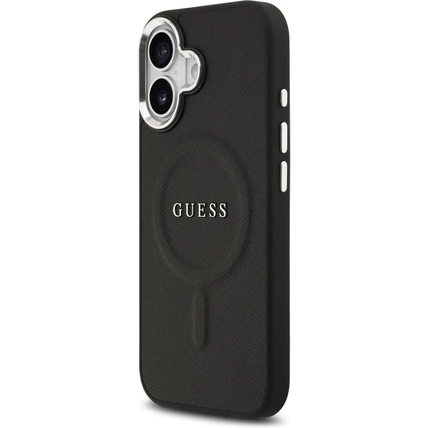 Guess PU Saffiano MagSafe kryt iPhone 17 černý - Pouzdra - Obrázek ad1f265a33294bfba5dee6492b27a275