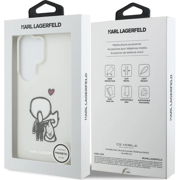 Karl Lagerfeld IML K&CH Back Logo Magnetic kryt Samsung Galaxy S26 Ultra čirý - Pouzdra - Obrázek ad42aa91808547e9b09ac1cc3b08d0f4