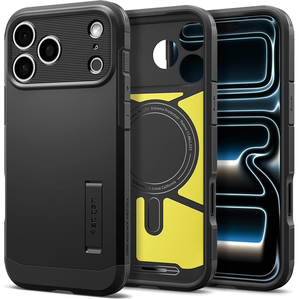Spigen Tough Armor T MagSafe kryt iPhone 18 Pro Max/17 Pro Max black - Pouzdra - Obrázek ad46386640ba4832b6725d189fac46ef