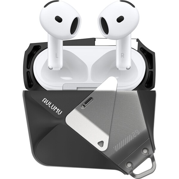 Aulumu A29 Geometric Case pouzdro AirPods 4 Black