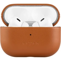 FIXED PodsLeather kožené pouzdro s MagSafe pro Apple AirPods Pro 2 hnědé - Pouzdra