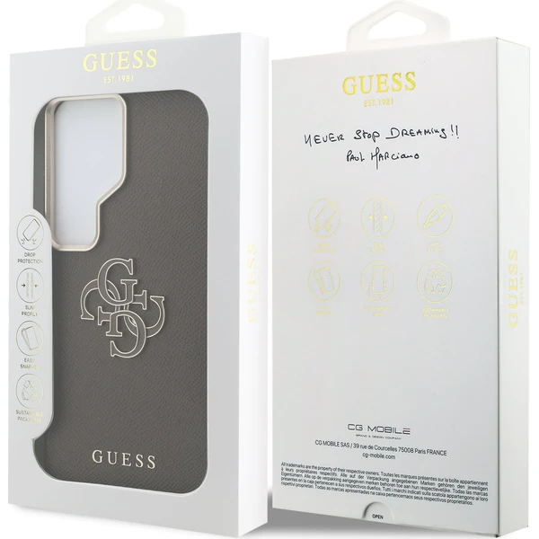 Guess PU 4G Resin Metal Logo kryt Samsung Galaxy S26 Ultra hnědý - Pouzdra - Obrázek ad58319e41b5449da58e36cce783745c