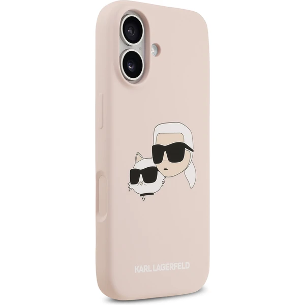 Karl Lagerfeld Liquid Silicone Double Heads MagSafe kryt iPhone 17 růžový - Pouzdra - Obrázek ad587208434a4b40a7a78532ccb6c8bc