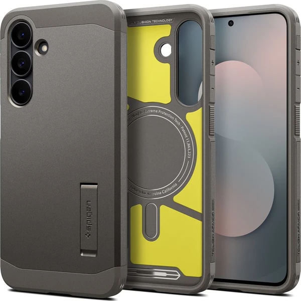 Spigen Tough Armor MagSafe kryt Samsung Galaxy S25 FE tmavě šedé - Pouzdra - Obrázek ad6459cd07594ae686787186ebf8130f