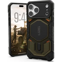 UAG Monarch Pro MagSafe Kevlar kryt iPhone 18 Pro Max/17 Pro Max zelený - Pouzdra