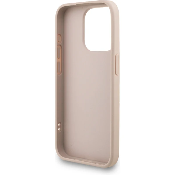 Guess PU 4G Metal Logo Strap kryt iPhone 15 Pro Max růžový - Pouzdra - Obrázek ade957d5f31049f297481155a75226b9
