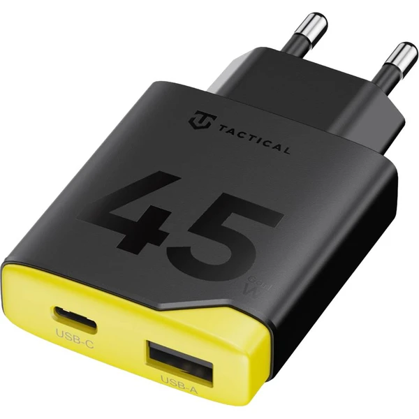 Tactical Minimi GaN 45W nabíjecí adaptér (1xUSB-C, 1xUSB-A) černý - Nabíječky - Obrázek adea1815e5954570b867578e39345cff