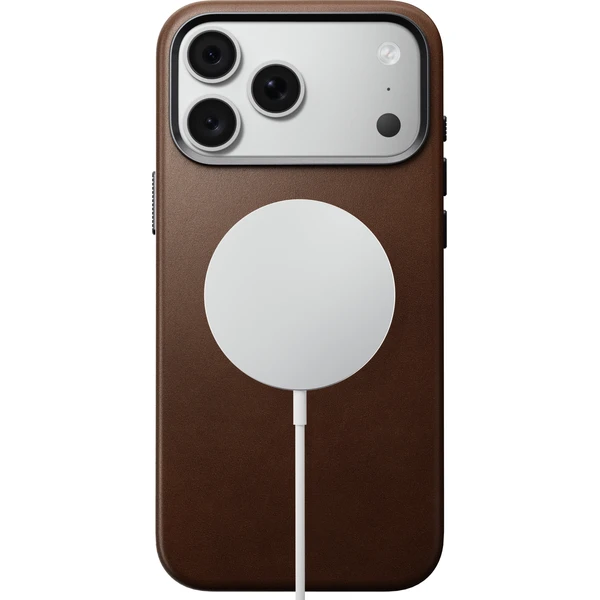 Nomad Traditional Leather MagSafe kožený kryt iPhone 17 Pro Max/18 Pro Max Brown - Pouzdra - Obrázek adfbf77f09b24669a2253288e1cd5ca8