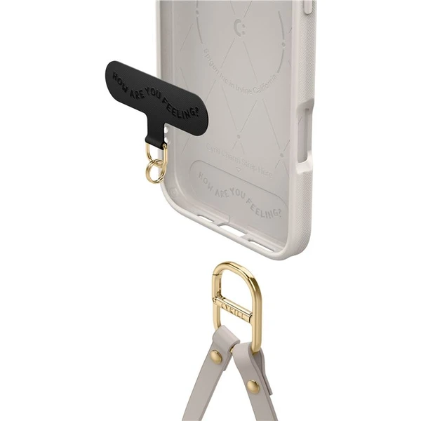 Custodia CYRILL Spigen Kajuk Mag Classic Charm Per IPhone 16 Pro: Finta Pelle, TPU, Con Cinturino E Anello Magnetico, Crema