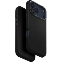 UNIQ Lyden Premium Leatherette MagClick MagSafe kryt iPhone 17 Pro Max Dallas Black - Pouzdra