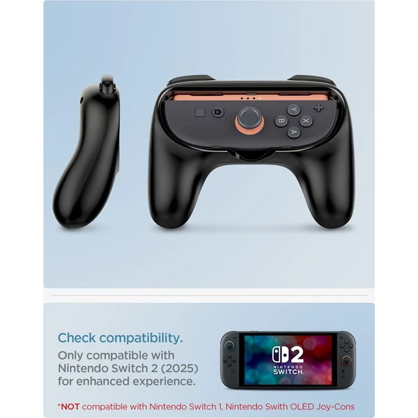 Spigen Joy-Con Grip NS100 držáky pro Nintendo Switch 2 černý - Konzolové příslušenství - Obrázek ae22e6c895d048e8a5a7790b8534a396