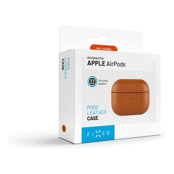 FIXED PodsLeather kožené pouzdro s MagSafe pro Apple AirPods Pro 2 hnědé - Pouzdra - Obrázek ae32fbadc6d84c0db5cd58a95fe4c2b9