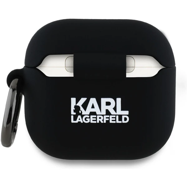 Karl Lagerfeld 3D Logo NFT Karl Head silikonové pouzdro AirPods 4 černé - Pouzdra - Obrázek ae65307fadb54ccfab870fc0b2df2921