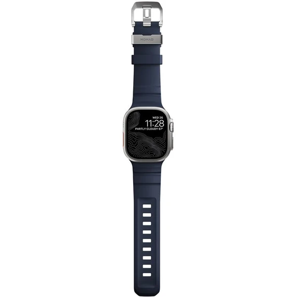 Nomad Rocky Point Band řemínek Apple Watch 49/45/44/42mm stříbrný/modrý - Řemínky - Obrázek ae7f63f271684a0482bcf333505f331b