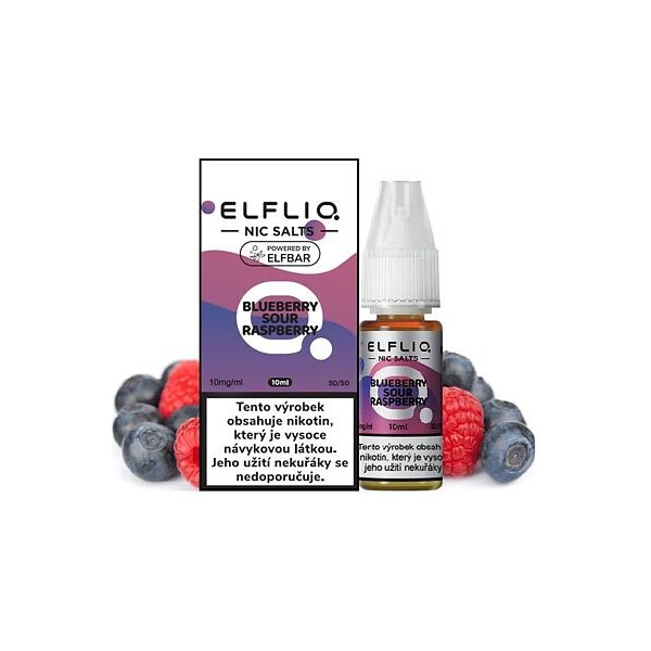 Elfliq Salt Raspberry Borůvka a malina 10ml (10mg)