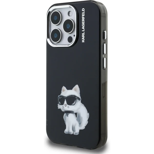 Karl Lagerfeld IML Aquarelle Choupette kryt iPhone 15 Pro Max černý - Pouzdra - Obrázek ae9a50df97a84a75bd729ab799b216cd