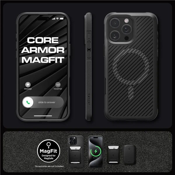 Spigen Core Armor MagSafe kryt iPhone 16 Pro matte black - Pouzdra - Obrázek aebd700c81a84e22bca537d530d69c40
