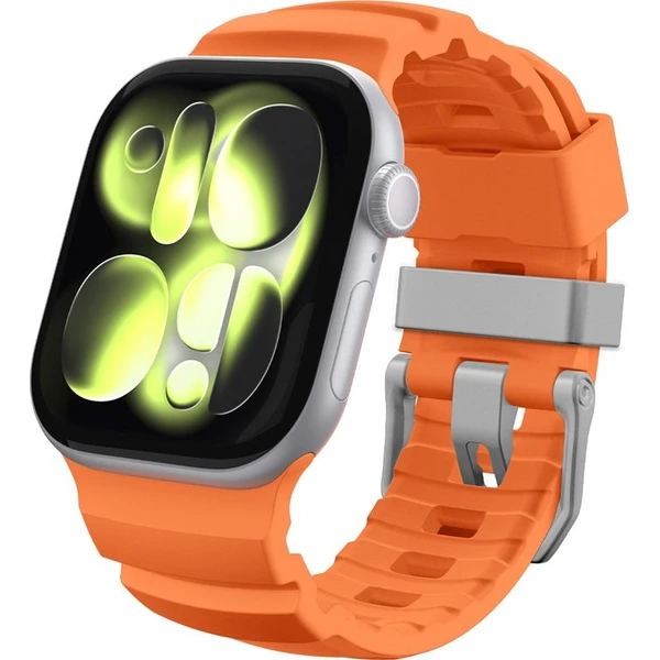Spigen Silicone Band řemínek Apple Watch 49/46/45/44mm oranžový - Řemínky - Obrázek aef25f5bc4a84cab837c46514fa08834